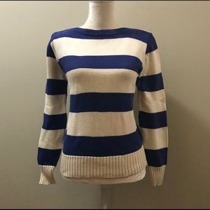 Vintage Molly d Striped Boatneck Sweater